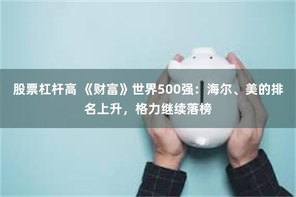 股票杠杆高 《财富》世界500强：海尔、美的排名上升，格力继续落榜