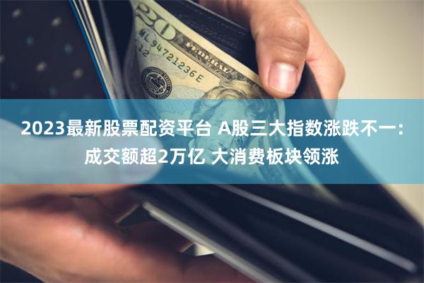 2023最新股票配资平台 A股三大指数涨跌不一：成交额超2万亿 大消费板块领涨